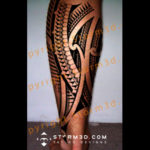 buy-calf-tattoo-designs-in-polynesian-style
