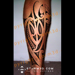 Tattoo of Maori Leg