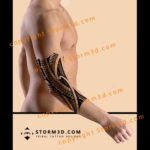 elbow-tattoo-sleeve-polynesian-tribal-patten