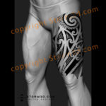 high-quality-large-thigh-tattoos-online-tribal-maori