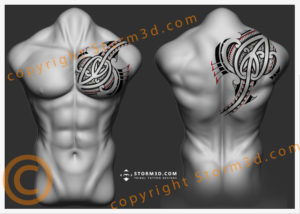 stingray-chest-tattoo-design-maori-tribal-shoulderblade-storm3d