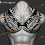 awesome-chestplate-tattoo-tribal-polynesia
