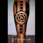 back-calf-design-black-ink-with-rounded-compass