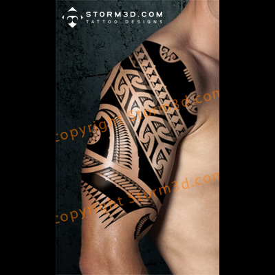 black-ink-maori-tattoo-shoulder-mockup-drawing