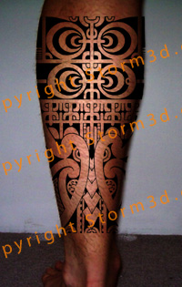 calf-tattoo-marquesan-design-ipu-style