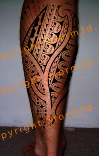 calf-tattoo-marquesanstyle-design-artist