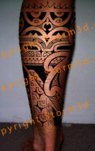 calf-tattoo-marquesas-islands-mata-hoate-design