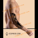 elbow-tattoo-polynesia-art-tattooflash-tribal-design-examples