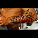 forearm-awesome-tribal-tattoo-examples-with-red-elements