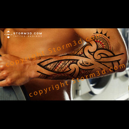 3d Indian Maori Forearm Temporary Tattoos For Men Adult Vampire Skull Tiger  Realistic Fake Tattoo Waterproof Half Sleeve Tatoos - Temporary Tattoos -  AliExpress