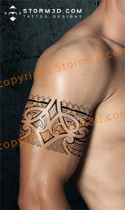 arm band strength tribal tattoo  Clip Art Library