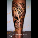 polynesian-marquesas-calf-tatoo-designs