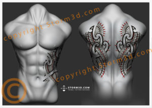 ribs-tattoos-and-upperback-design
