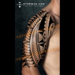 tribal tattoos for the lower leg calf