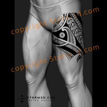 upper-leg-tattoos-for-thigh-maori-polynesian-polyart-ink