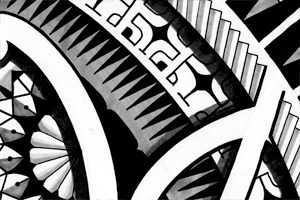 tribal black forearm tattoo design storm3d