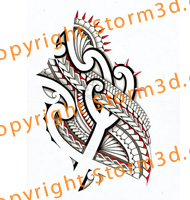 maori-tribal-tattoo-for-the-stomach-side-ribs-backpiece-symmetrical