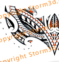 polynesian-orange-chestplate-tribal-maori-tattoo-design