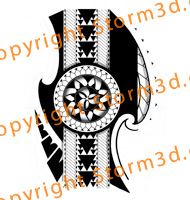 tribal-sun-polynesia-tattoodesign-for-the-legs