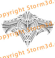 upperback-tattoo-design-in-Mauri-Samoa-patterns-back