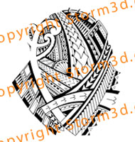 Samoa Polynesia pattern tattoos designer