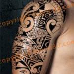 polynesian-half-sleeve-tattoo-tribals-design