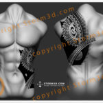upper-back-tattoo-in-marquesas-polynesian-style-heavy-black