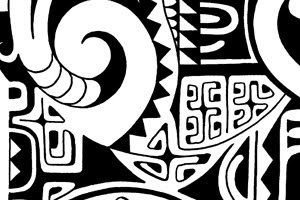 shoulder sleeve in polynesian maori style the rock