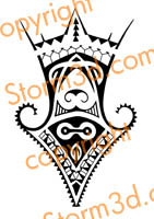 mixed maori tribal tattou korus