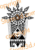 tribals tatoo original art ink polynesian hawaii